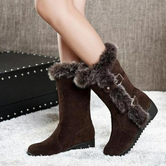 Mid-Calf Fur Boots