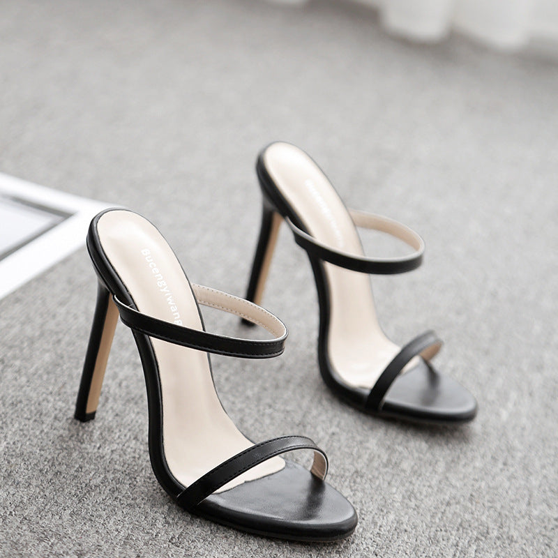 Stiletto sandals women high heels