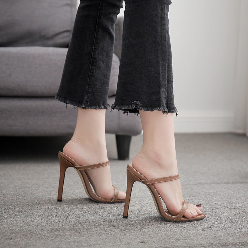 Stiletto sandals women high heels