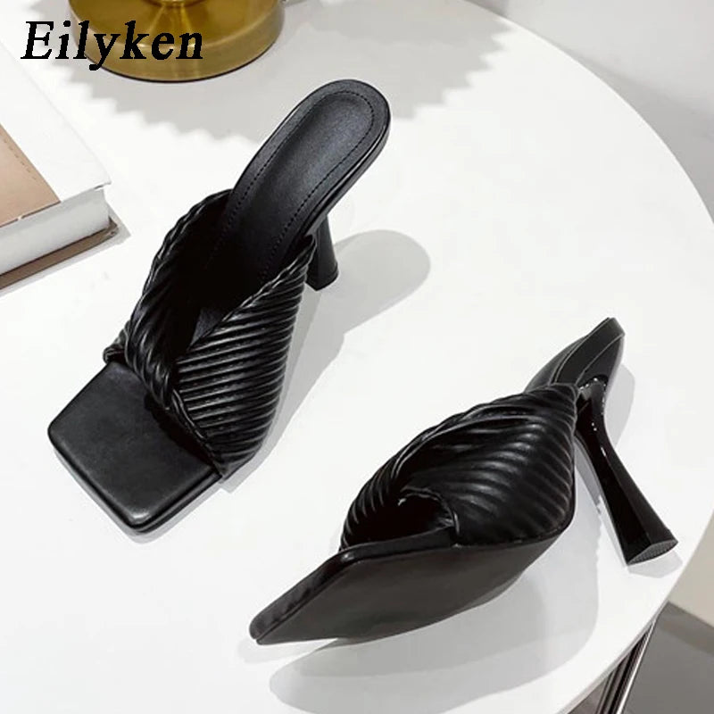 Pleated Sandals