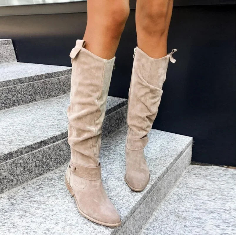 Suede Thigh High Women's Boots