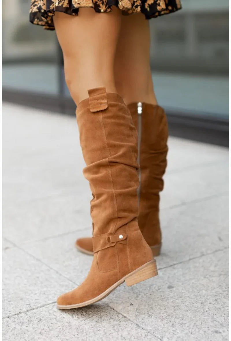 Suede Thigh High Women's Boots
