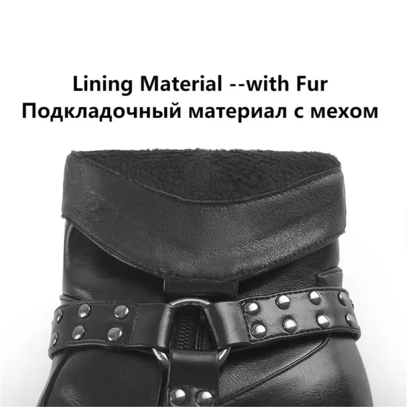 Onlymaker Women Pointed Toe Black Matte Ankle Boots Funnel Heel Western Boots High Heels Big Size Ankle Boots