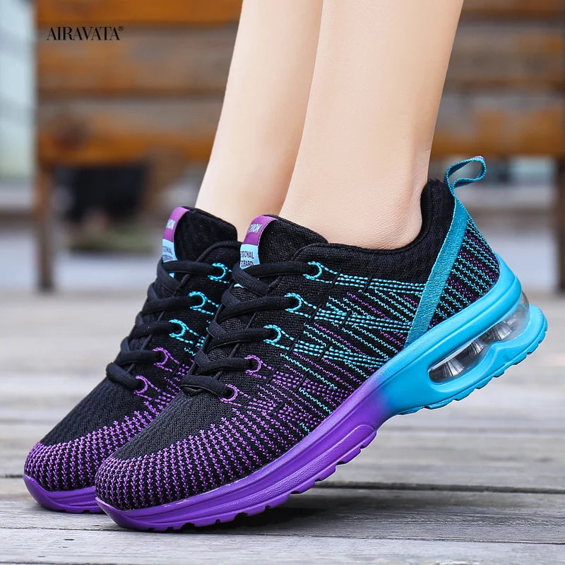 Running Shoes for Women Outdoor Breathable Fashion Womens Jogging Shoes Fitness Sneakers Colorful Air Cushion Sneaker Female