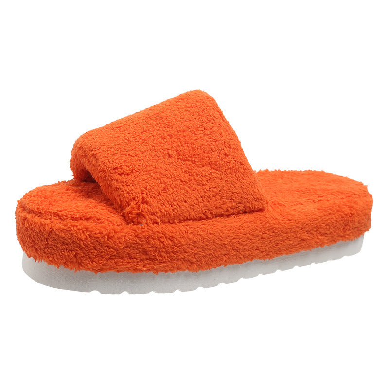 Fuzzy Slippers Women Winter House Shoes